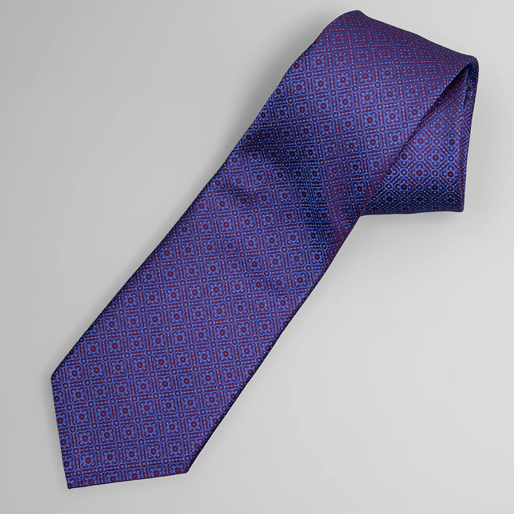 ステファノリッチ ネクタイ｜シルク ジャカード レッド 赤 パープル 紫