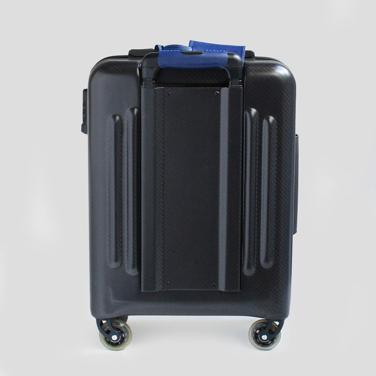 TecknoMonster／テクノモンスター キャリーバッグ スーツケース 33L 機内持ち込み可 カーボンファイバー マットタイプ ブルー