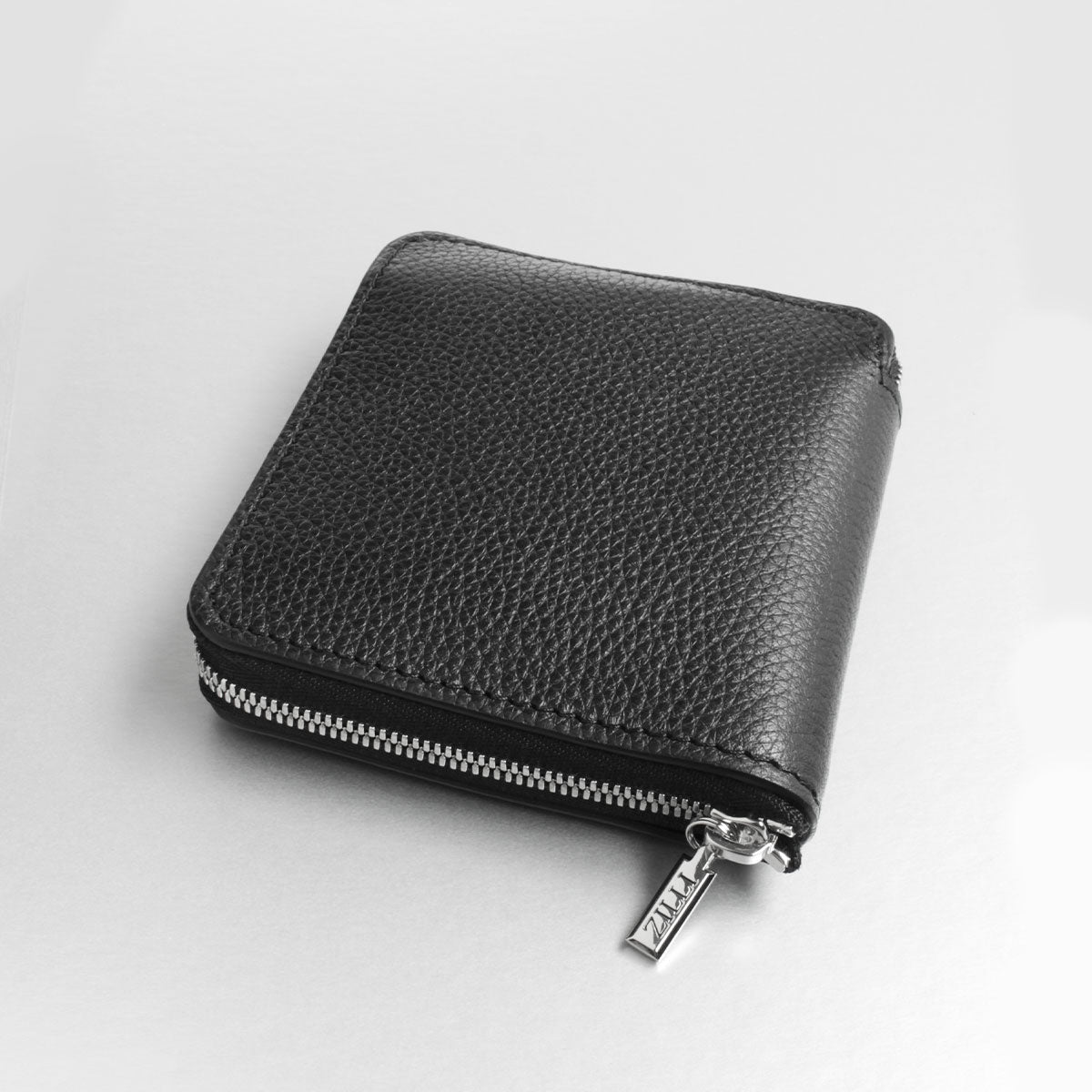 ZILLI／ジリー】ラウンドコンパクトウォレット 財布 ファスナー カーフ