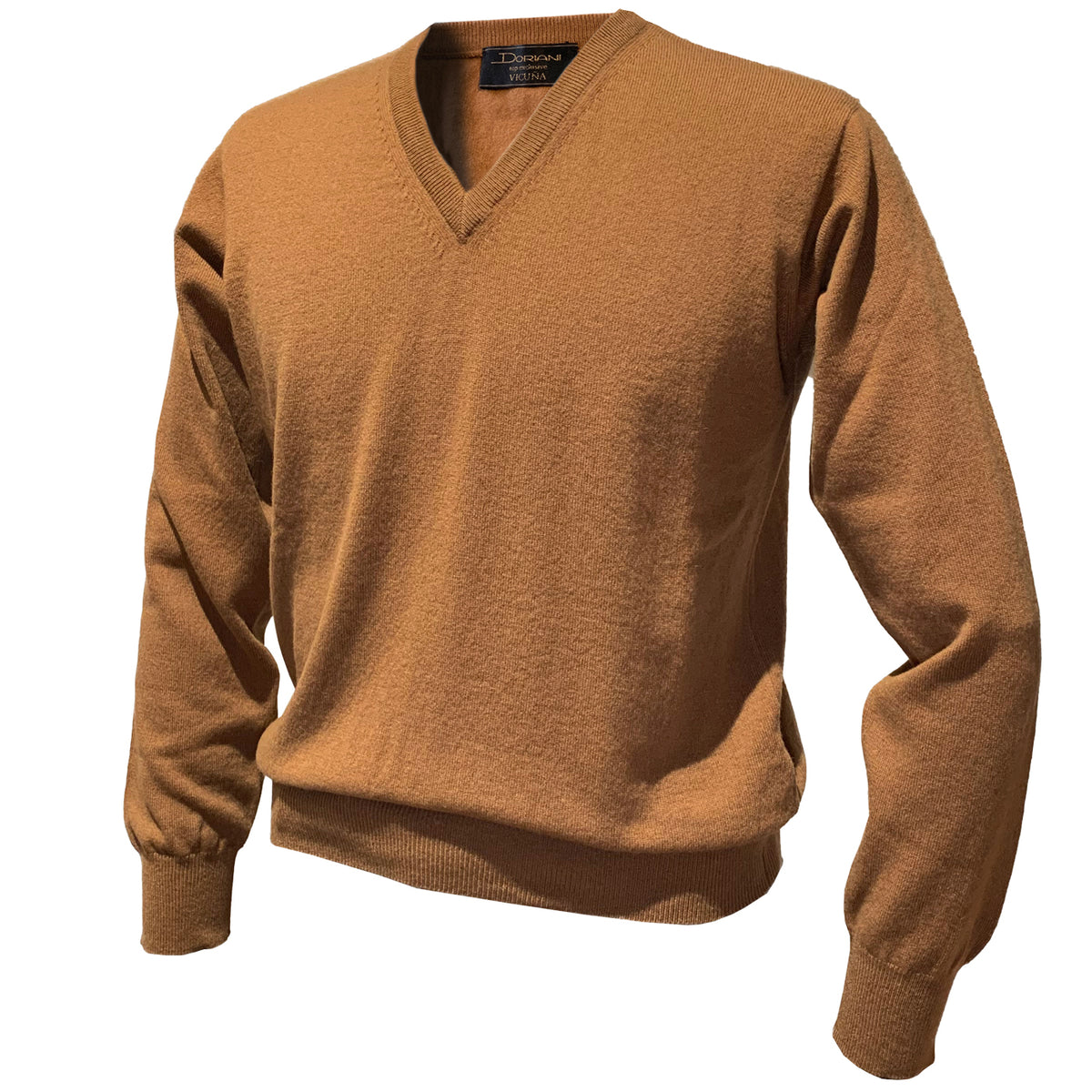 DORIANI／ドリアーニ】ヴィキューナニットセータ Vネック ナチュラル