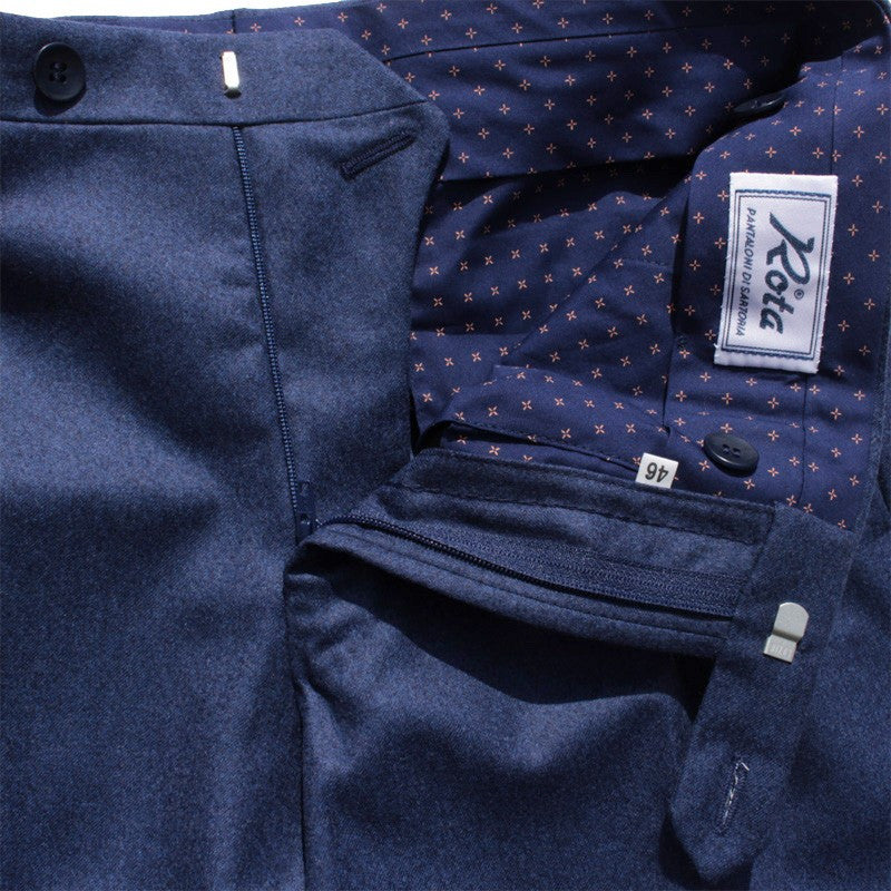 Last One / Size 52/54]【Rota／ロータ】ウールフランネルスラックス