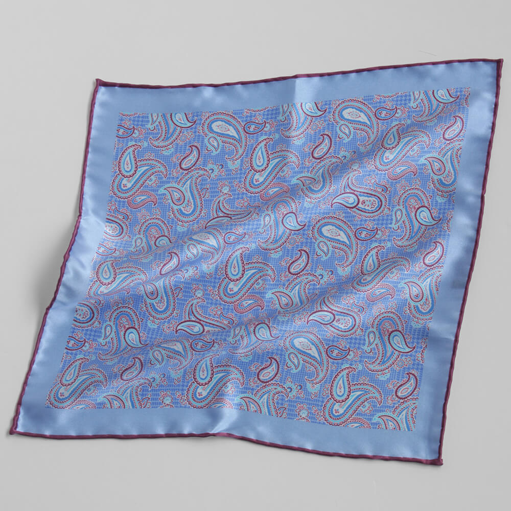 STEFANO RICCI Pleated Silk Tie Solid Tie Print Pleated Blue ste00886 