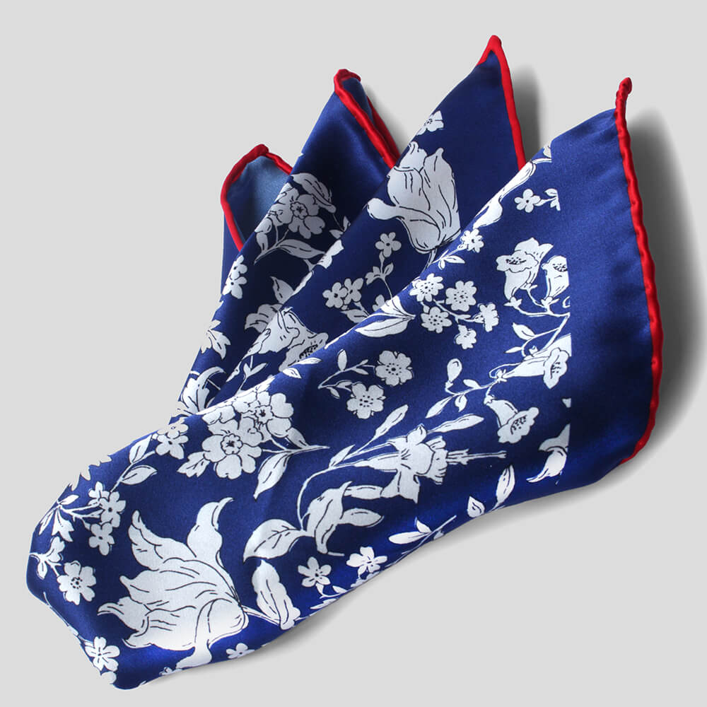 STEFANO RICCI Pleated Silk Tie Solid Tie Print Pleated Blue ste00886 