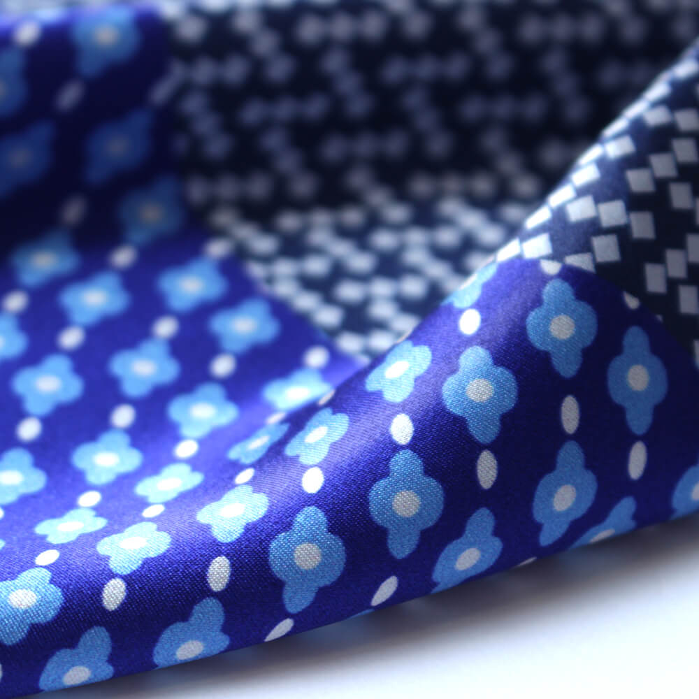 STEFANO RICCI Pleated Silk Tie Solid Tie Print Pleated Blue ste00886 