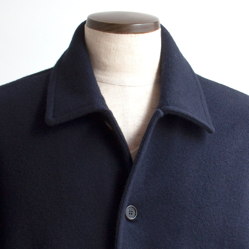 【ZILLI／ジリー】シャツジャケット ウールカシミヤ ネイビー (zil02468)