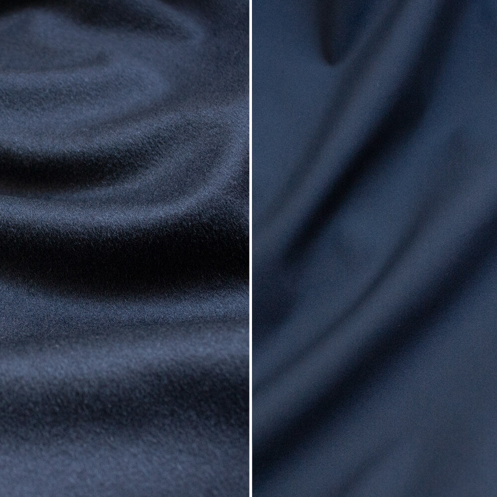 【ZILLI／ジリー】中綿入りリバーシブルカーコート カシミヤ シルク  (zil02470)