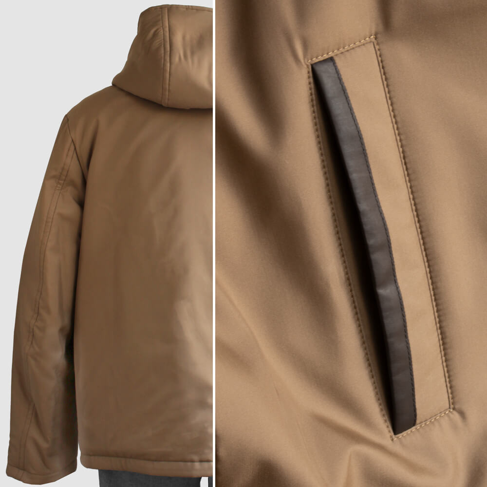 【ZILLI／ジリー】中綿入りリバーシブルカーコート カシミヤ シルク  (zil02470)