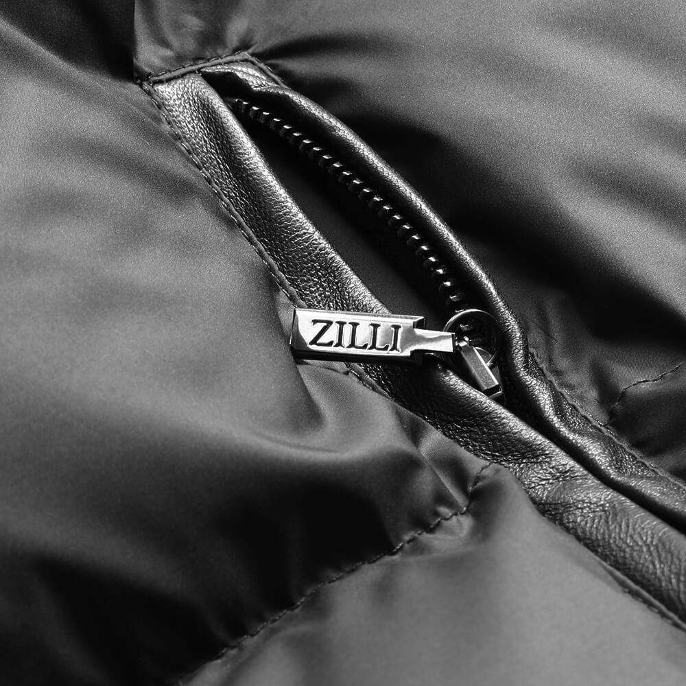 ZILLI/ジリー  ダウンジャケット フード 二重層 ブラック zil02400