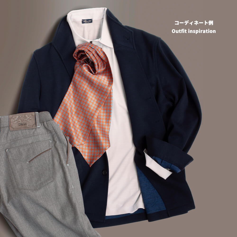 【フストヒメーノ】テバジャケット TEBA classic ウール ストレッチ ネイビー (jus0004)