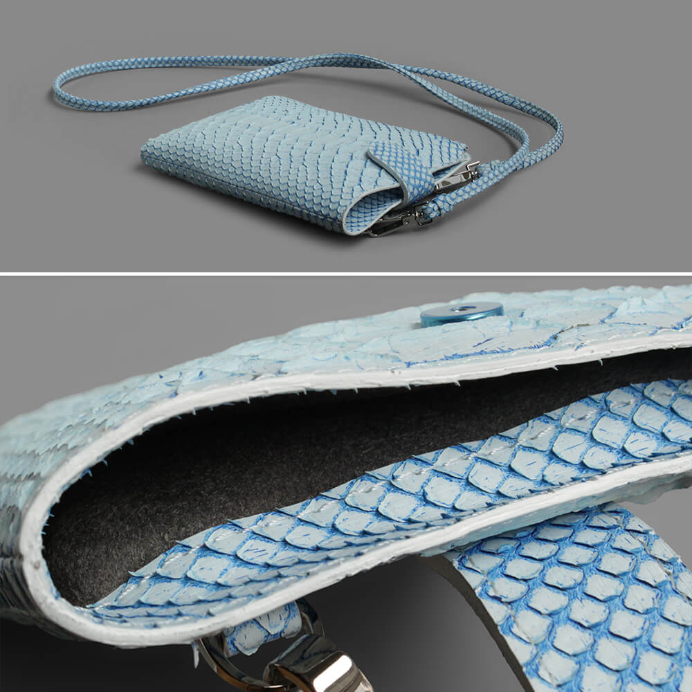 [LE'SAC] Long wallet with round zip fastener, charcoal gray les00036