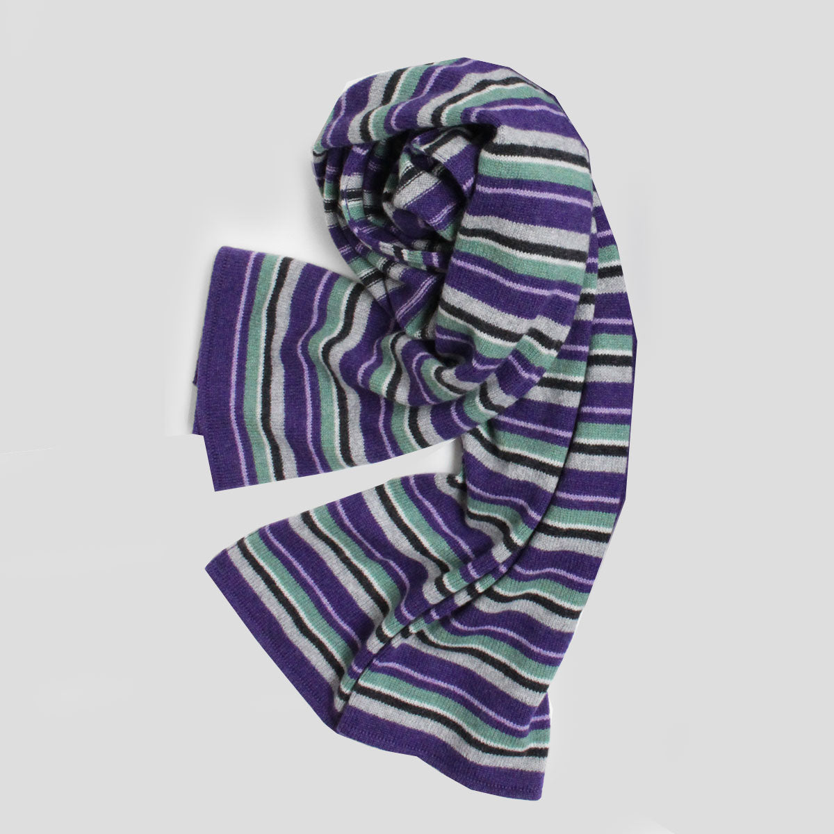 [FEDELI] Cashmere knit scarf, stole, purple (fed00079) 