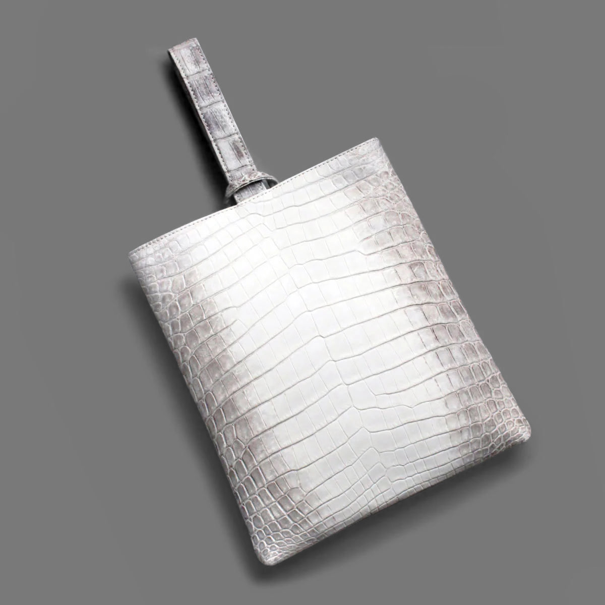 [HIKO ORIGINAL] One Mile Bag, Handbag, Clutch Bag, Crocodile, Black [les00072]