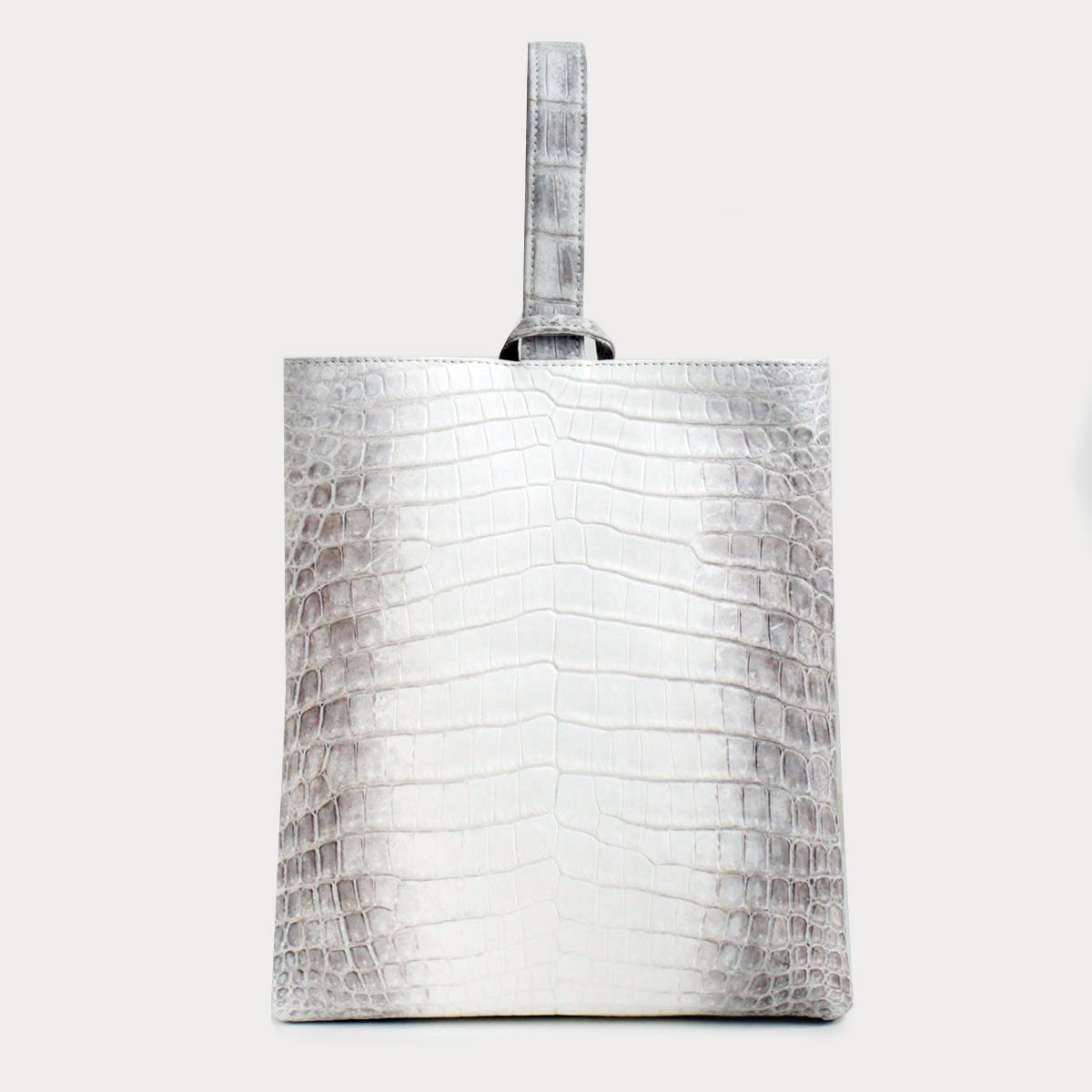 [HIKO ORIGINAL] One Mile Bag, Handbag, Clutch Bag, Crocodile, Black [les00072]