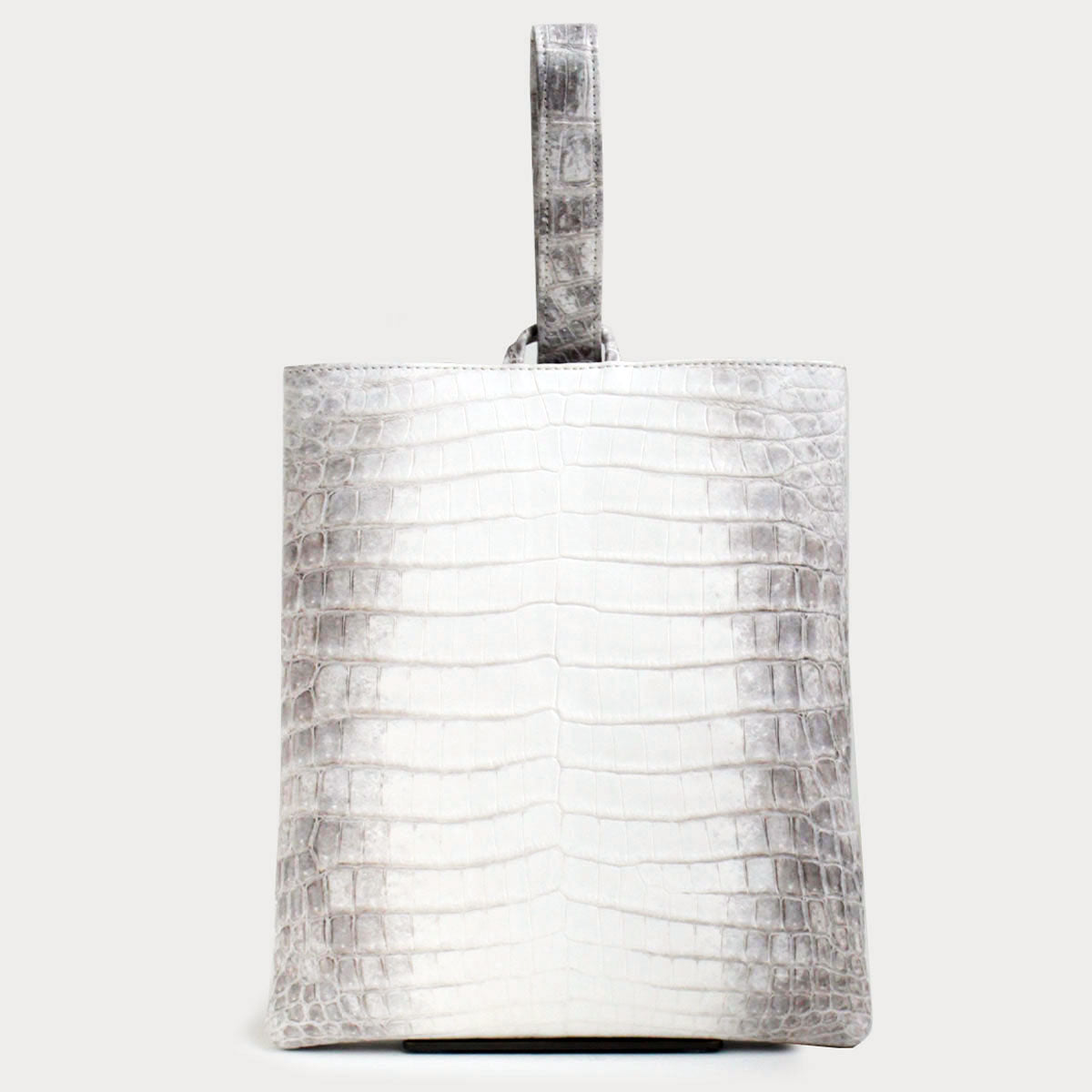 [HIKO ORIGINAL] One Mile Bag, Handbag, Clutch Bag, Crocodile, Black [les00072]