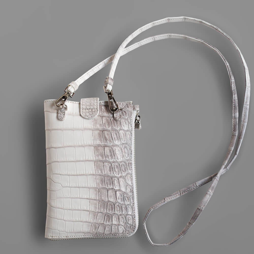 [LE'SAC] Long wallet with round zip fastener, charcoal gray les00036