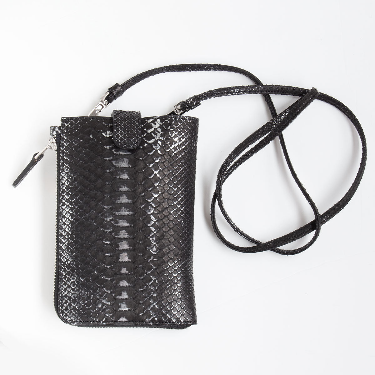【レザック】パイソンポシェット ショルダーバッグ マーブルカラー