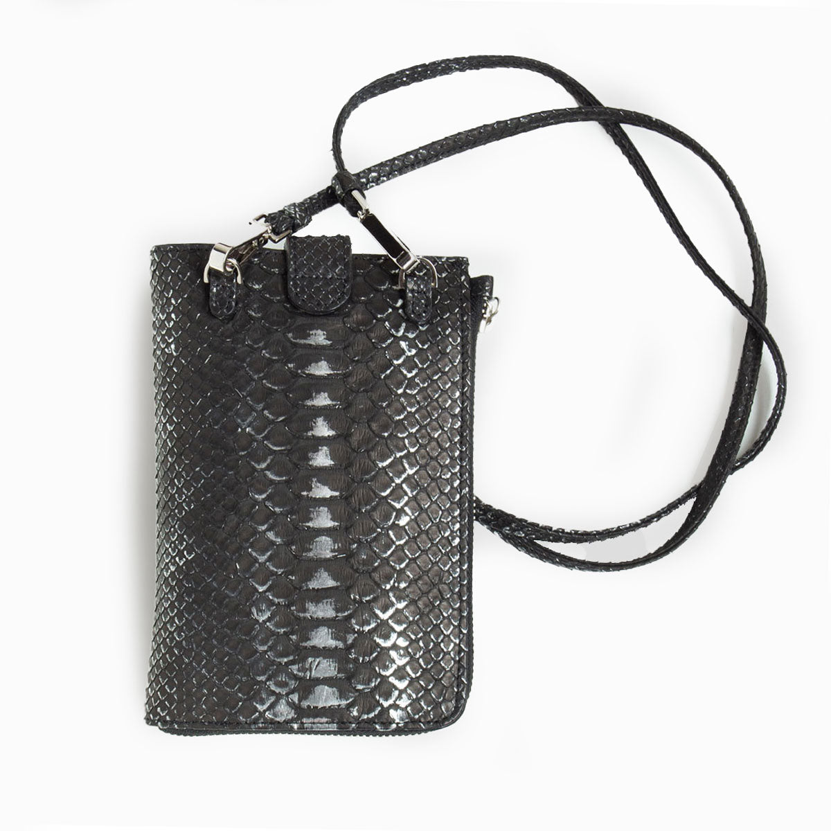 【レザック】パイソンポシェット ショルダーバッグ マーブルカラー