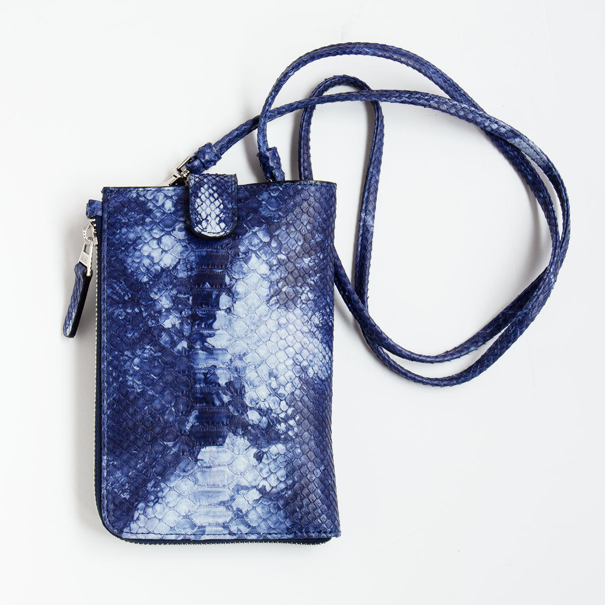 【レザック】パイソンポシェット ショルダーバッグ マーブルカラー