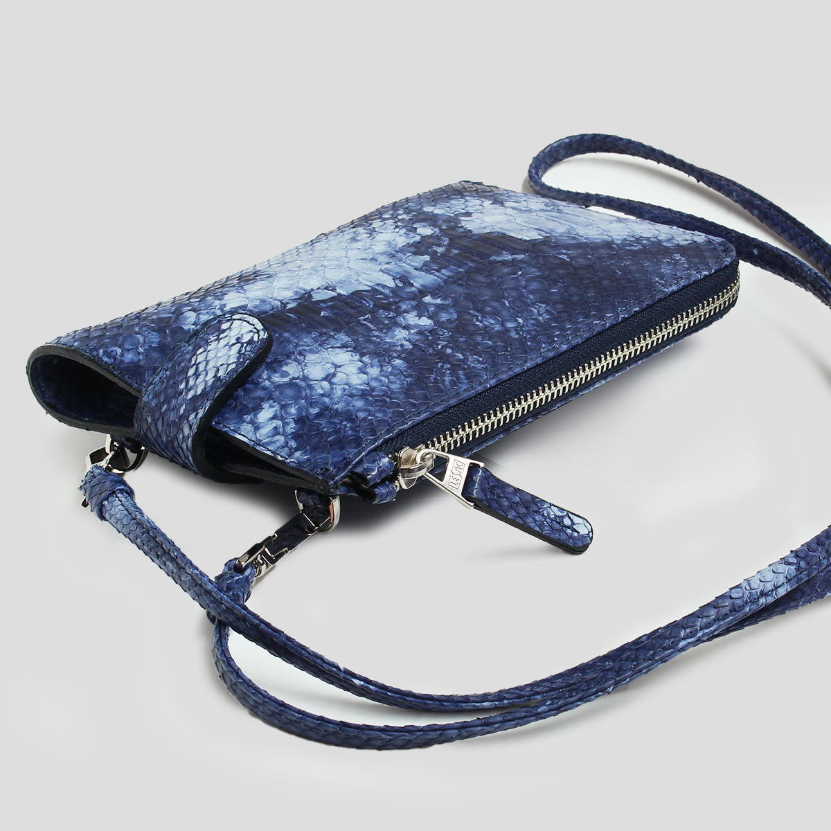 【レザック】パイソンポシェット ショルダーバッグ マーブルカラー