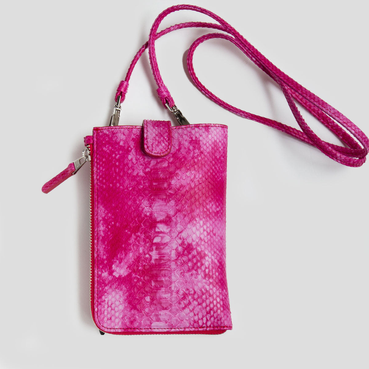 【レザック】パイソンポシェット ショルダーバッグ マーブルカラー