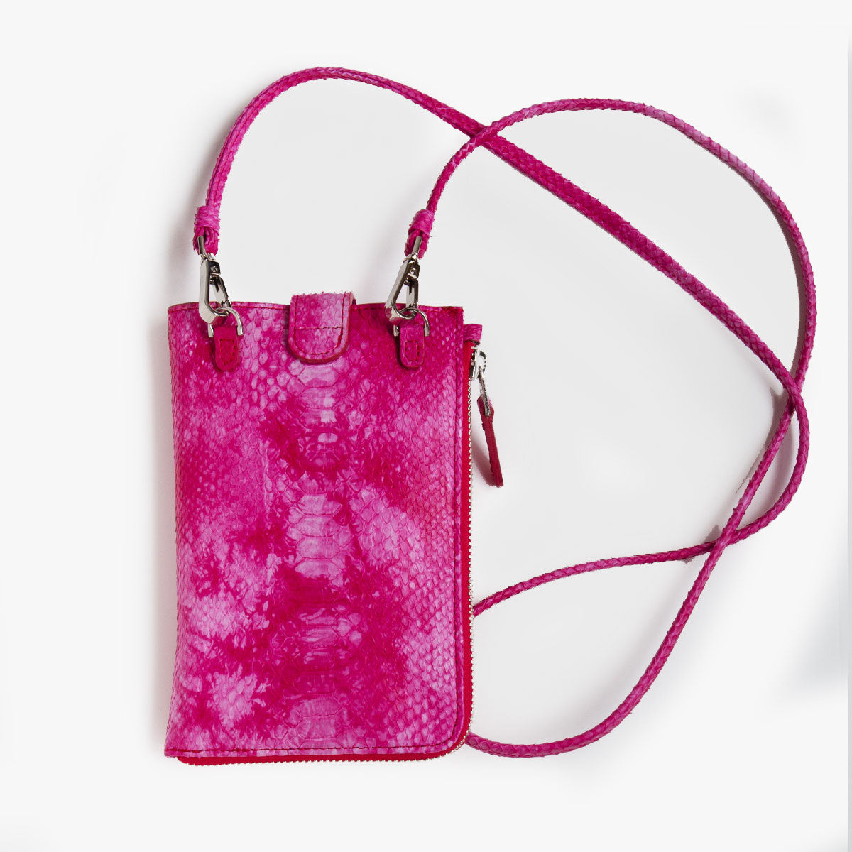 【レザック】パイソンポシェット ショルダーバッグ マーブルカラー