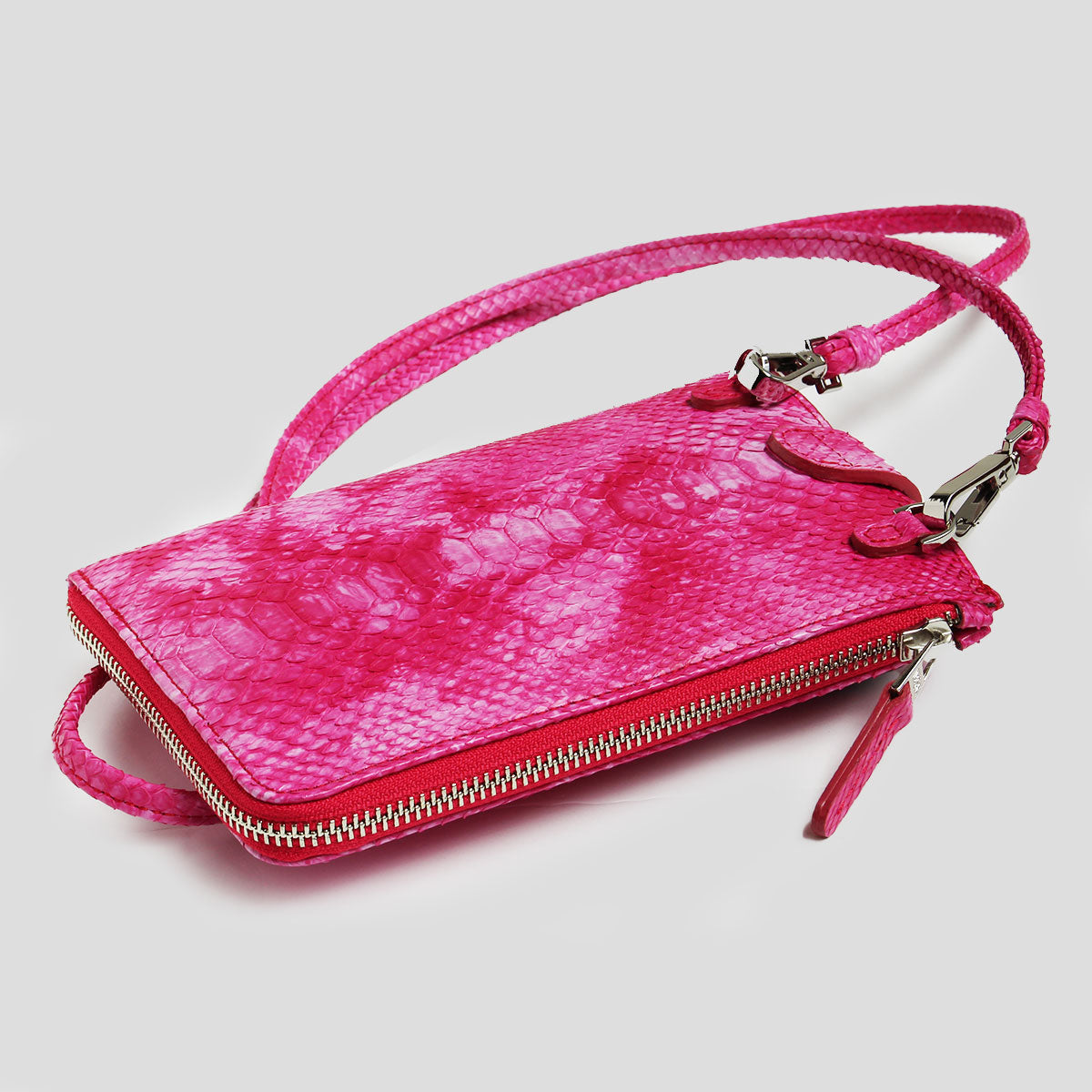 【レザック】パイソンポシェット ショルダーバッグ マーブルカラー