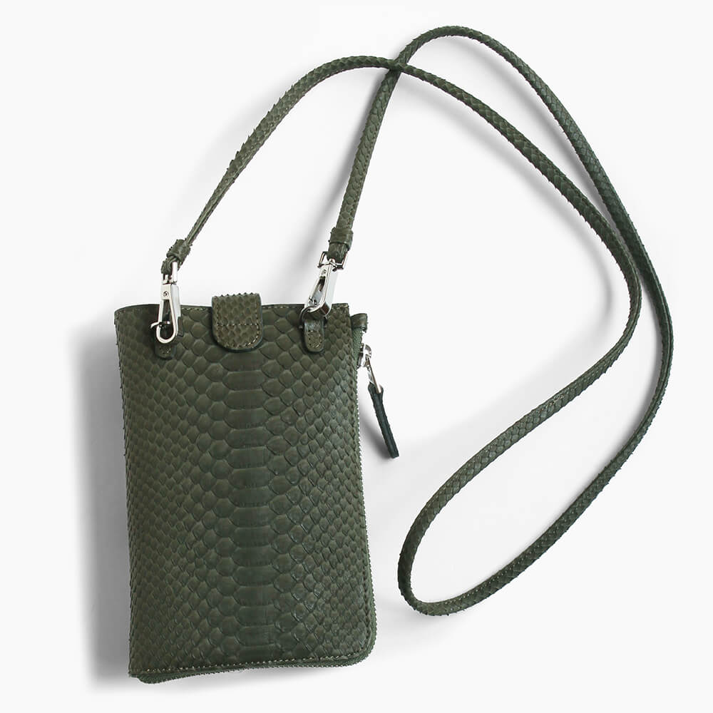 (全4色)【レザック】パイソンポシェット ショルダーバッグ