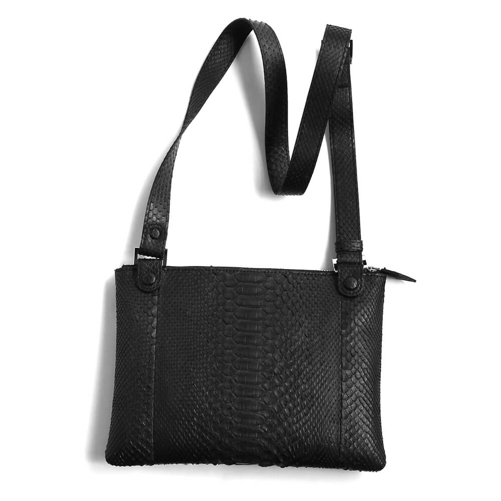 【レザック】パイソン2wayバッグ ショルダー クラッチ (les00092)