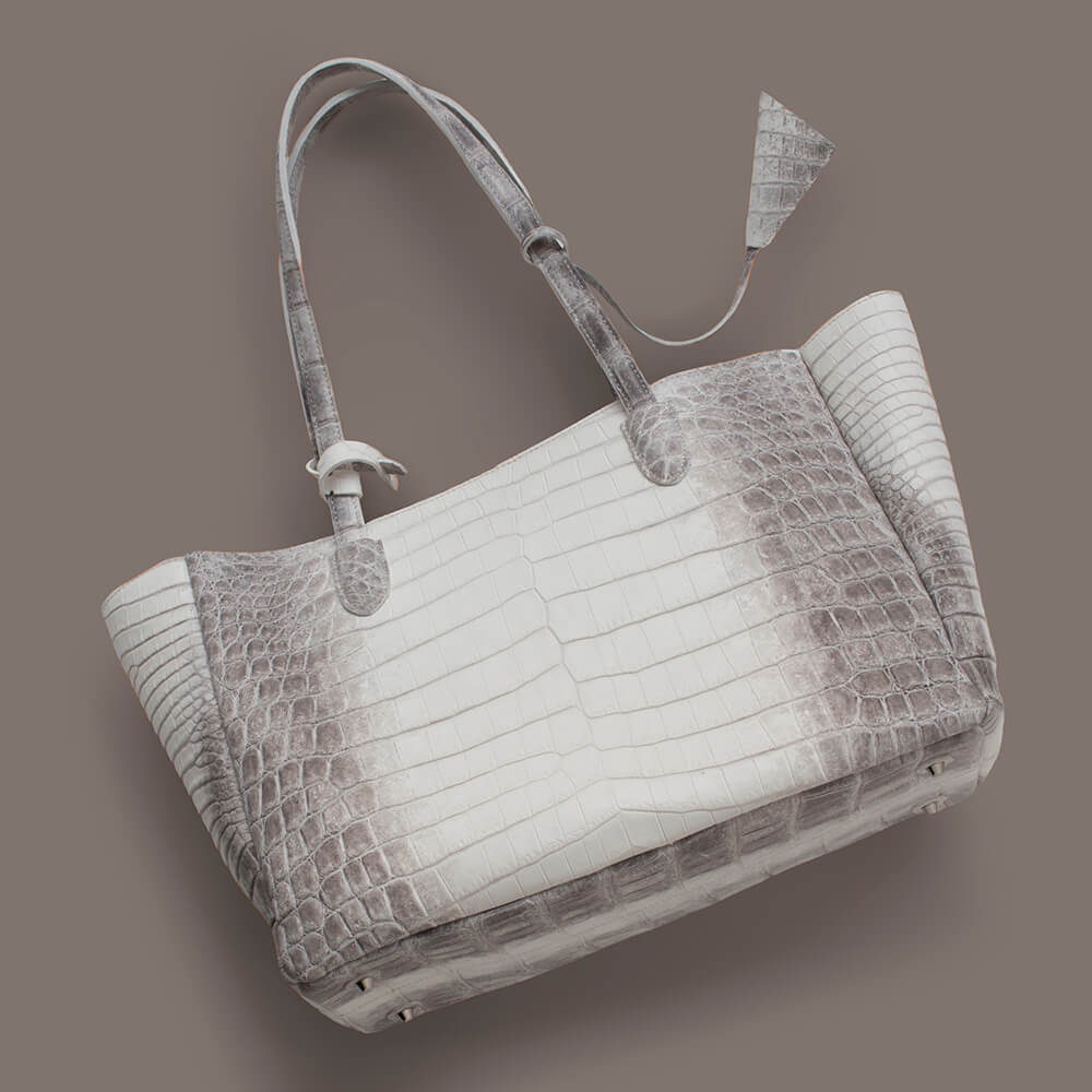 LESAC／レザック】ヒマラヤクロコダイル トートバッグ 横長 大容量
