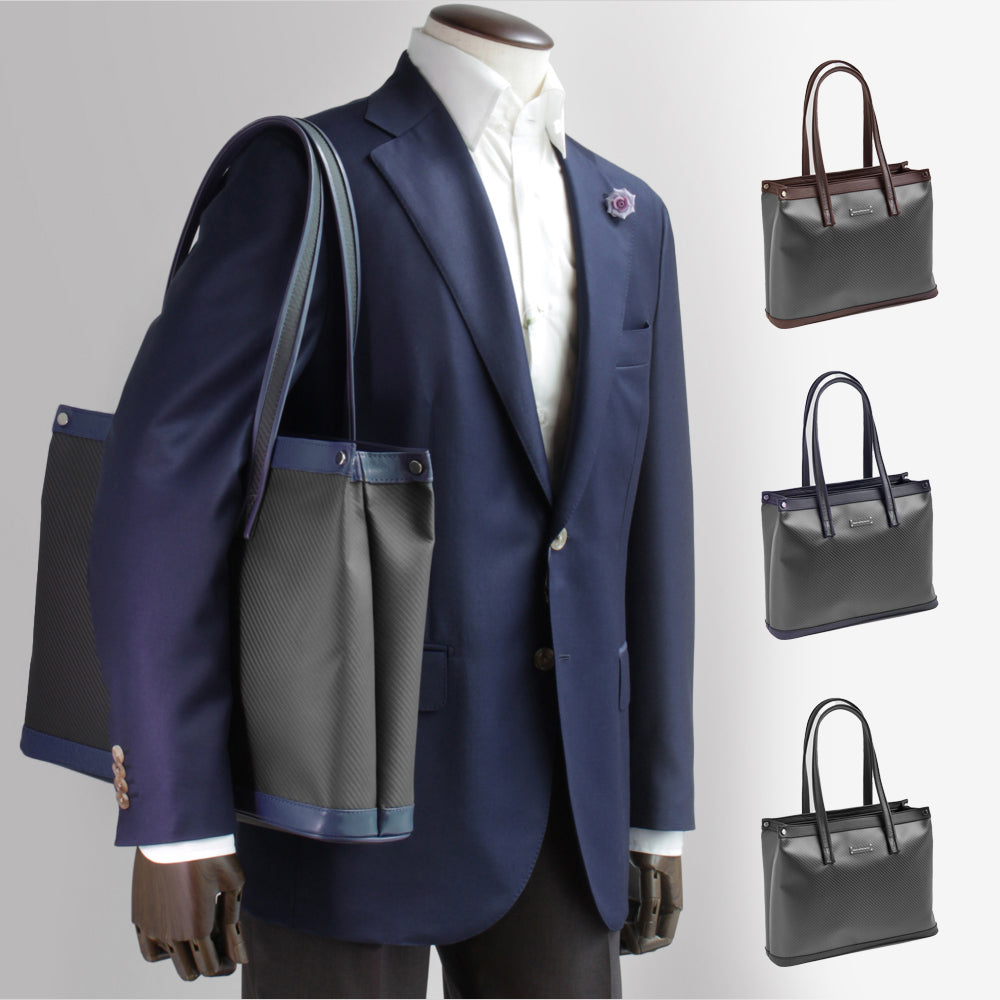 [Ginza HIKO Limited Model] TecknoMonster Tote Bag Horizontal Tote Bag Purple Gray tec00341 