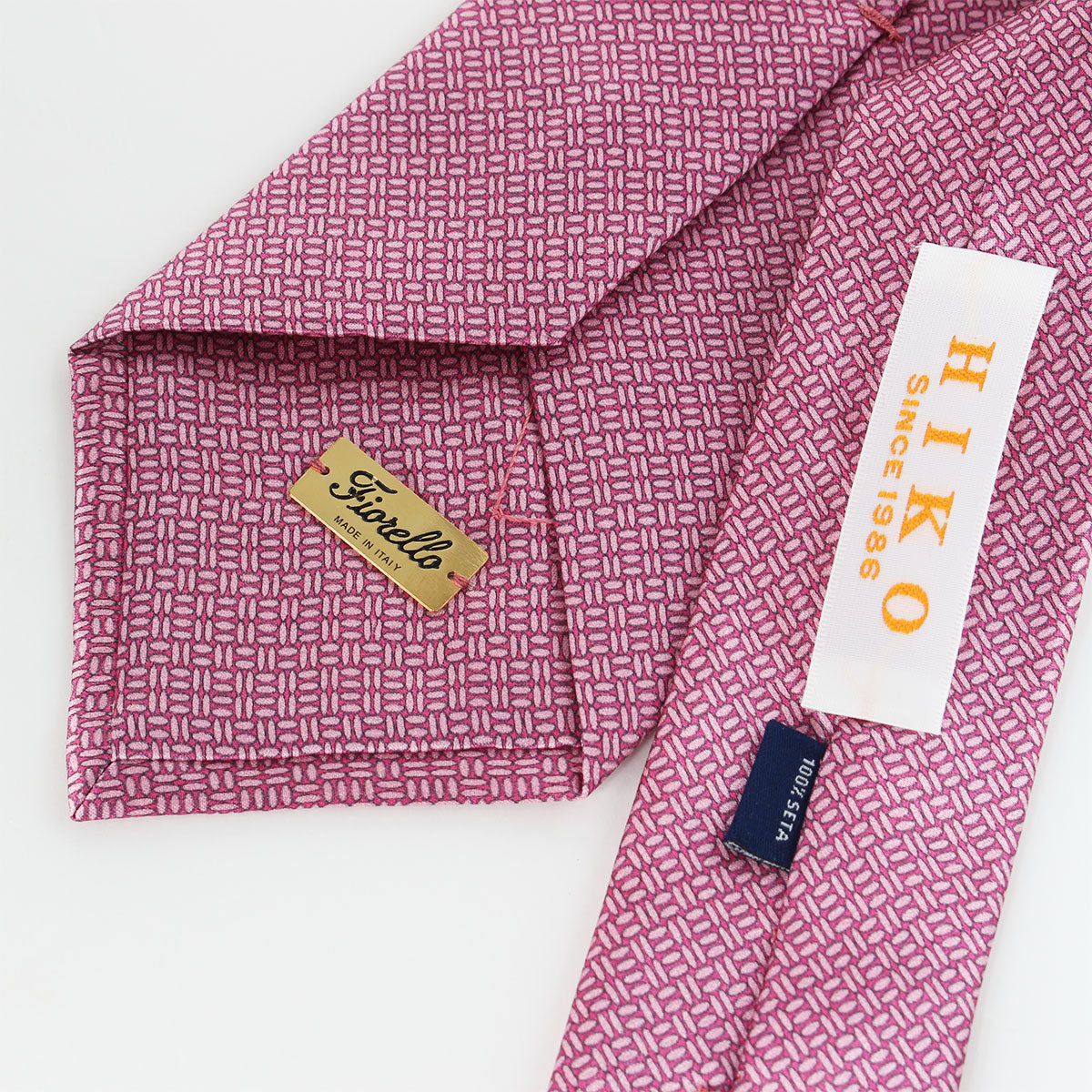 Silvio Fiorello/シルヴィオ・フィオレッロ】シルクネクタイ プリント