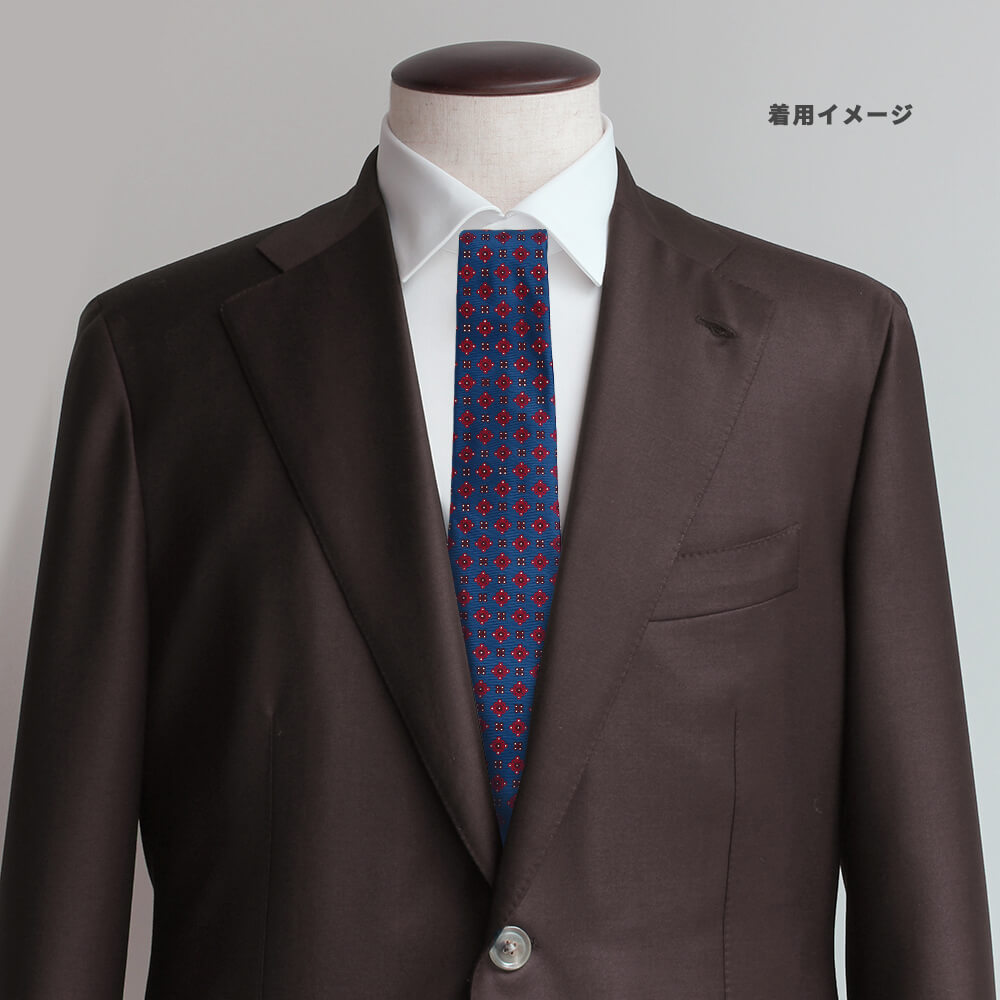 [STEFANO RICCI] Necktie, jacquard necktie, navy, paisley, ste00107 