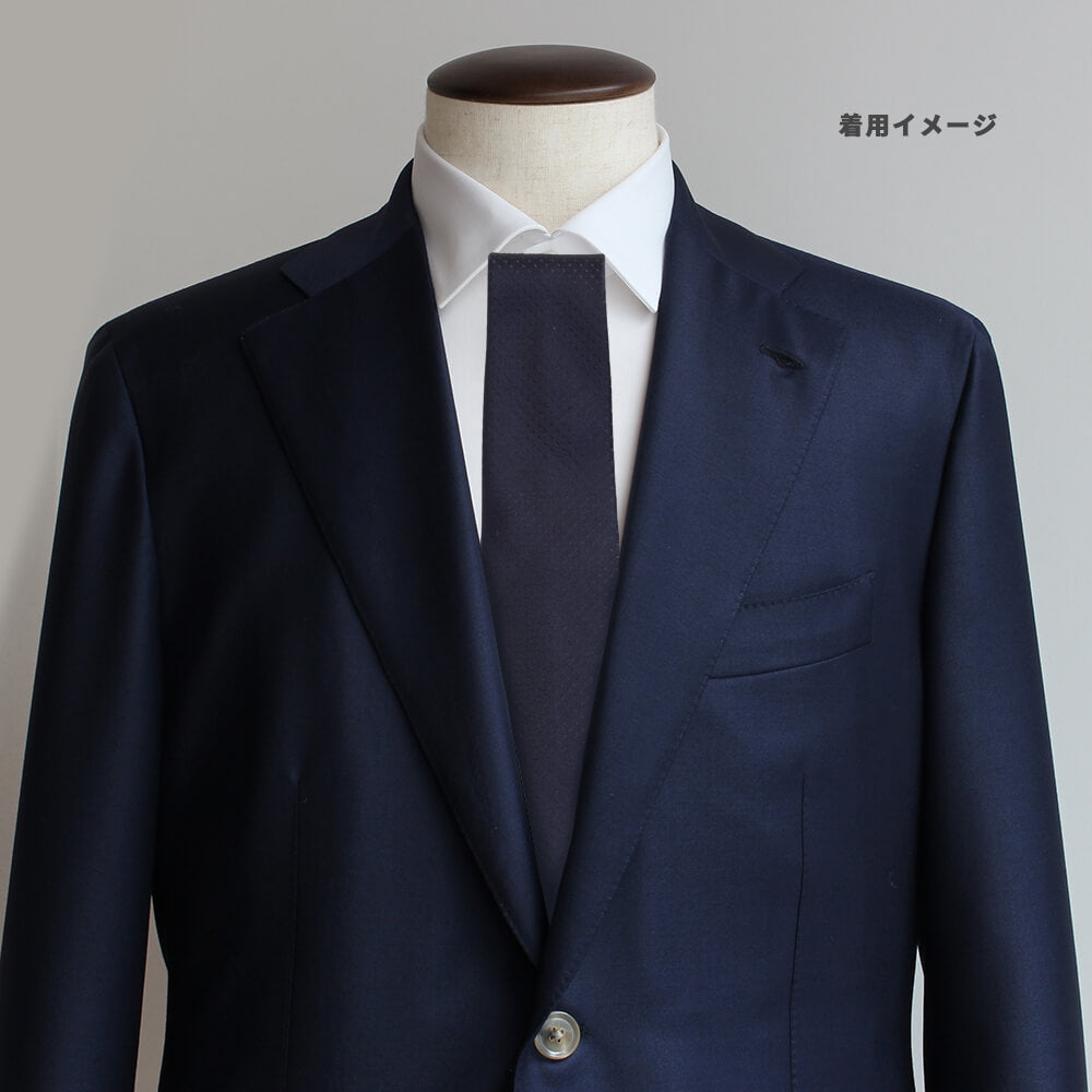 Stefano Ricci Silk Jacquard Tie in Dark Navy (ste00570)