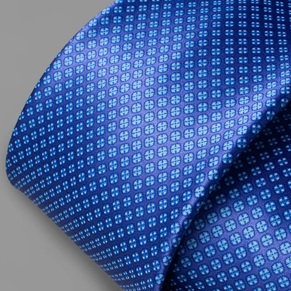 Stefano Ricci Tie | Silk Print Purple and Light Blue (ste00981)
