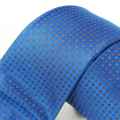 ステファノリッチ シルクジャカード アーカイブ 小紋柄 ネクタイ ブルー / Stefano Ricci silk jacquard archive small pattern tie blue