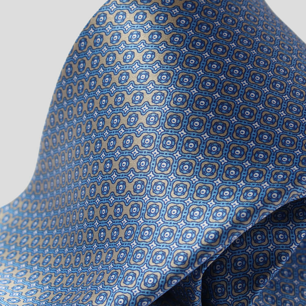 STEFANO RICCI ブルー パターン柄 イタリア製 高級感〇 正規品Stefano