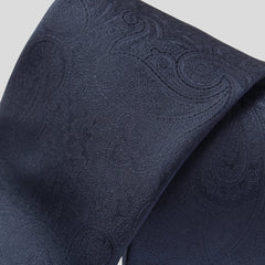 【STEFANO RICCI／ステファノリッチ】ネクタイ シルク ジャカード ペイズリー シャドウペイズリー ネイビー (ste01129)