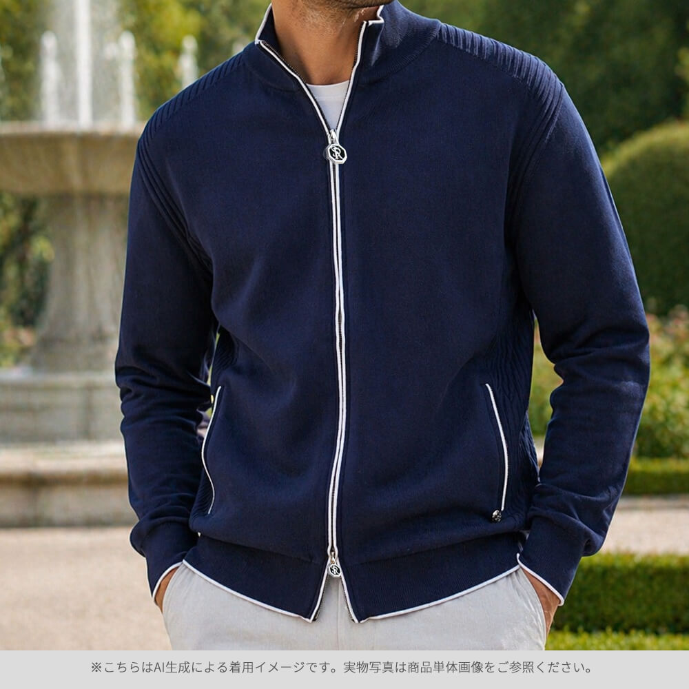 FOXEY NEW YORK ジップアップコート ネイビー　七分袖 ストレッチ FOXEY NEW YORK – ページ – FOXEY 公式オンラインストア