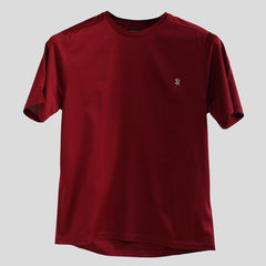 【STEFANO RICCI】SR Lettering Metal Logo T-Shirt Bordeaux