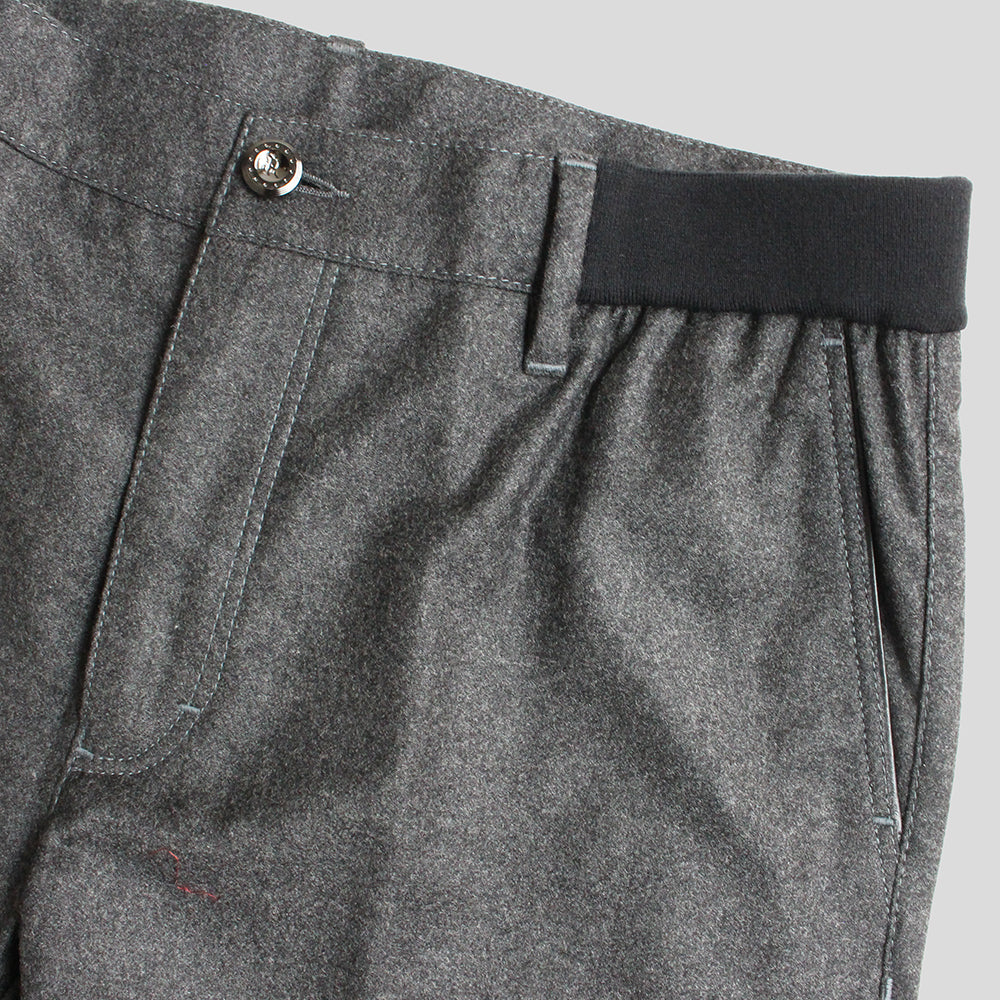 STEFANO RICCI ウールカシミヤ フランネル イージートラウザーズ
