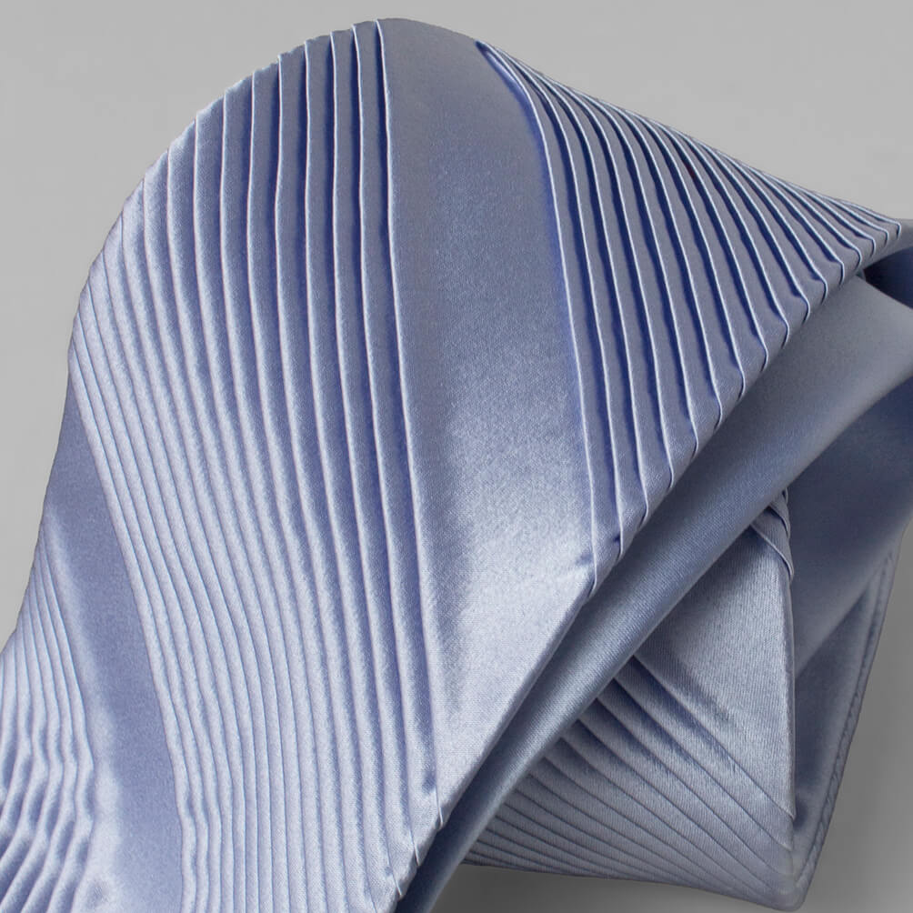 【STEFANO RICCI／ステファノリッチ】プリーツネクタイ ネクタイ ソリッドタイ 無地 ラベンダー パープル ste00309