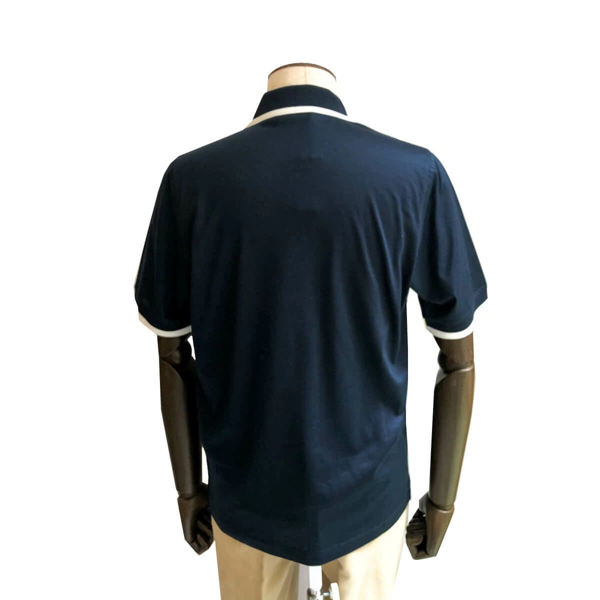 [ZILLI] T-shirt, cotton, printed design, white, spring/summer [zil02417]