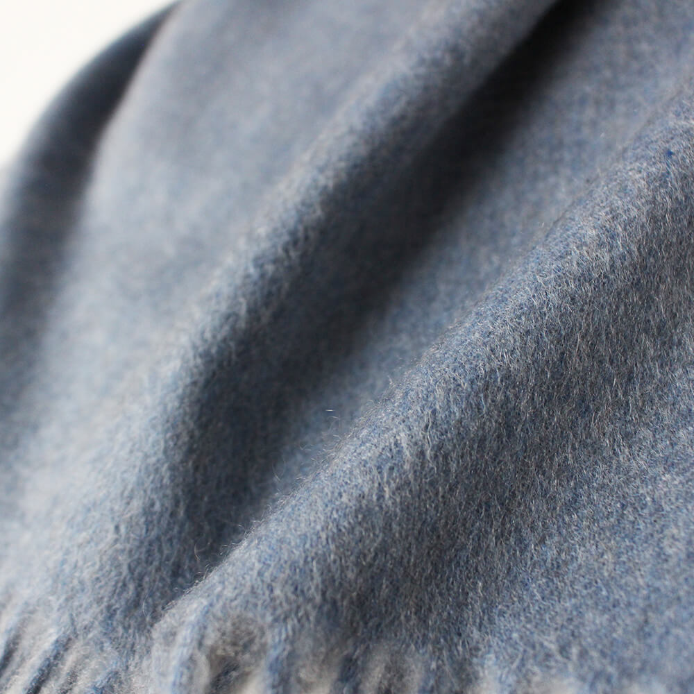 銀座HIKO別注【ZILLI／ジリー】カシミヤマフラー ブルー (zil02461)