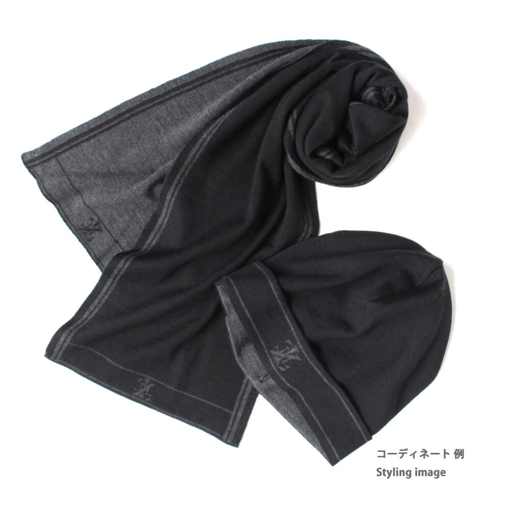 (全2色)【ZILLI／ジリー】カシミヤシルクジャージーニット帽 ビーニー ニットキャップ