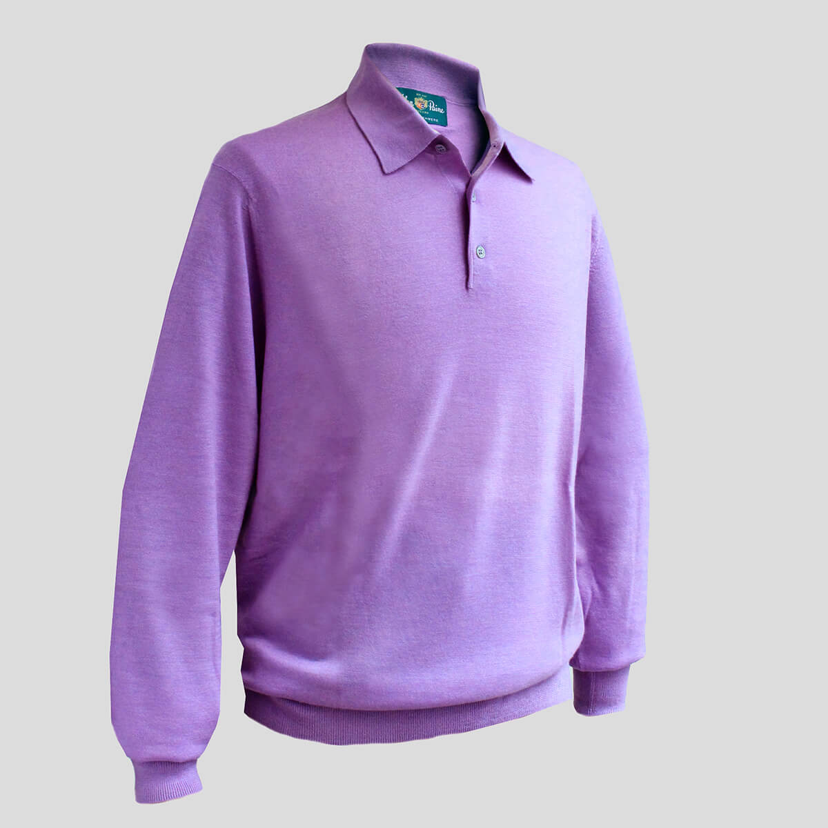 ALAN PAINE] Cashmere knit polo shirt, purple, ala00005 – 銀座HIKO