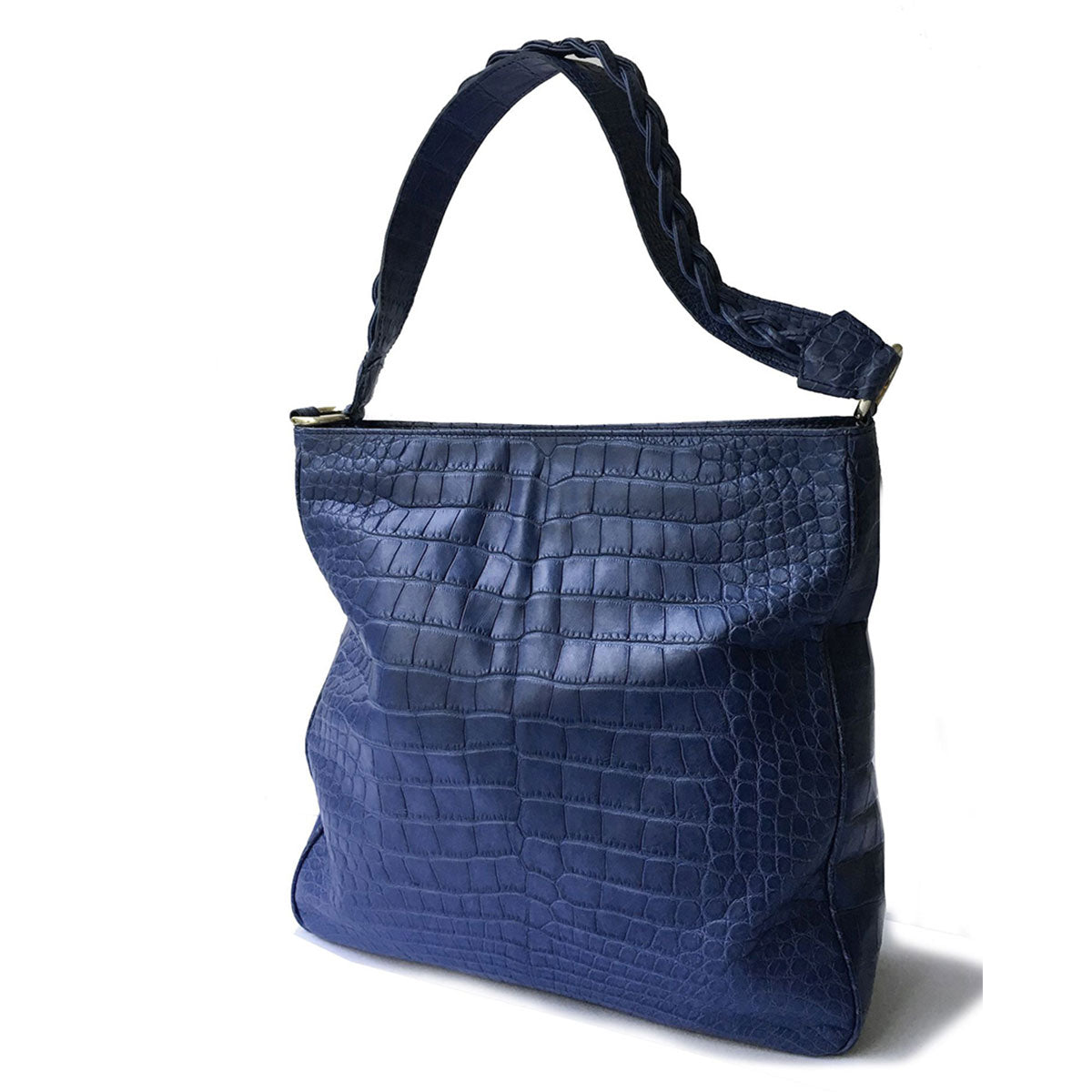 [BORRI GIOVANNI] Alligator leather shoulder tote bag