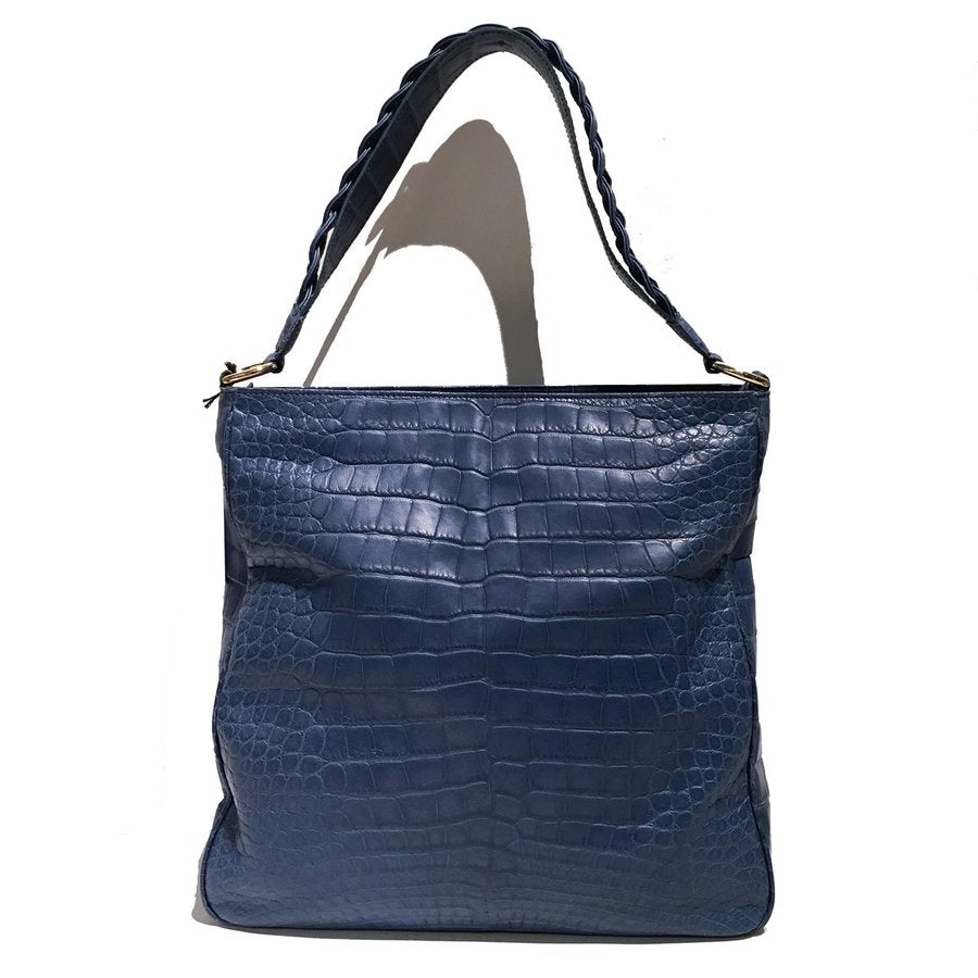 [BORRI GIOVANNI] Alligator leather shoulder tote bag