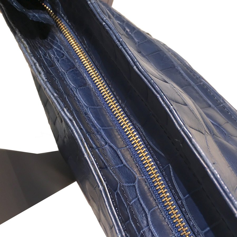 [BORRI GIOVANNI] Alligator leather shoulder tote bag