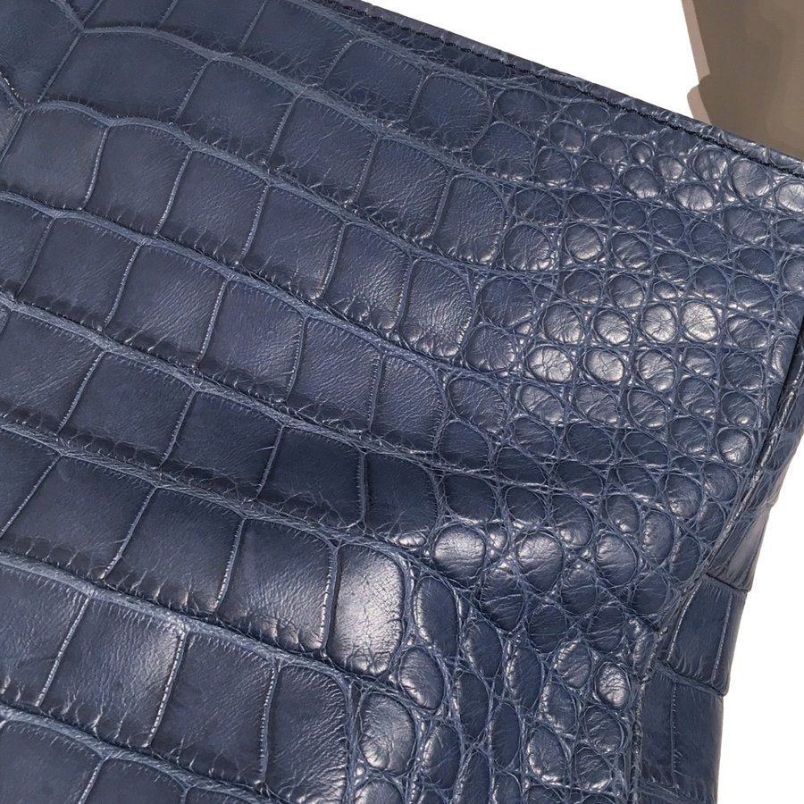 [BORRI GIOVANNI] Alligator leather shoulder tote bag