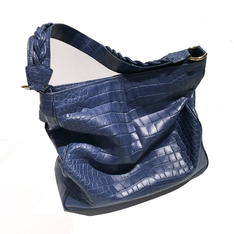 [BORRI GIOVANNI] Alligator leather shoulder tote bag